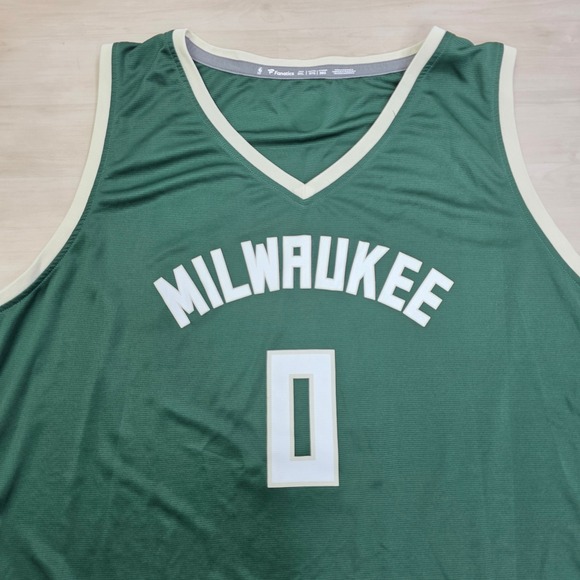 Fanatics Milwaukee Bucks Damian Lillard 0 Green Basketball Jersey Mens 3XL - Picture 8 of 9